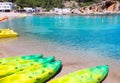 Ibiza Port de San Miquel San Miguel beach Royalty Free Stock Photo