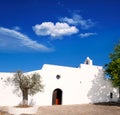 Ibiza Santa Agnes de Corona Ines white church