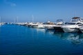 Ibiza Santa Eulalia marina port in Balearics Royalty Free Stock Photo