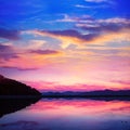 Ibiza ses Salines saltworks at sunset in Sant Josep