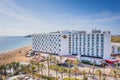 Famous Hard Rock Ibiza hotel, best place for luxury vacation on Ibiza Island Royalty Free Stock Photo