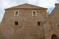 Ibiza, Spain - October 14, 2021, Ibiza, the old town of Eivissa with fortress walls, the drawbridge of the walls Royalty Free Stock Photo