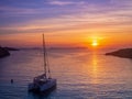 Sunset tourist catamaran