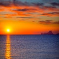 Ibiza sunset Es Vedra view from Formentera