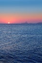 Ibiza sunset from Formentera with Es Vedra