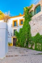 Ibiza, typical street of Eivissa Royalty Free Stock Photo