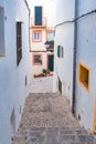 Ibiza, typical street of Eivissa Royalty Free Stock Photo