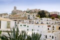 Ibiza white balearic island village downtown Royalty Free Stock Photo