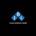 IBL letter logo design on BLACK background. IBL creative initials letter logo concept. IBL letter design