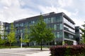 IBM company logo on headquarters building Royalty Free Stock Photo