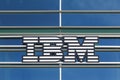 IBM logo on a building Royalty Free Stock Photo