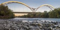 Ibn Abbas Firnas Bridge from Guadalquivir river bank, Cordoba, Spain