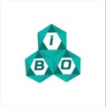 IBO creative minimalist letter logo. IBO unique vector initials alphabet letter logo design Royalty Free Stock Photo