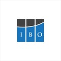 IBO letter logo design on WHITE background. IBO creative initials letter logo concept. IBO letter design.IBO letter logo design on