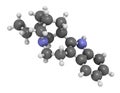 Ibogamine alkaloid molecule, found in Tabernanthe iboga. 3D rendering. Atoms are represented as spheres with conventional color Royalty Free Stock Photo