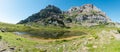 Ibon of Piedrafita in summer, glacial lake in the aragonese Pyrenees