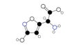 ibotenic acid molecule, structural chemical formula, ball-and-stick model, isolated image psychoactive drug