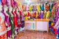 IBRA, OMAN - MARCH 6, 2017: View of women dress shop at the Souq in Ibr