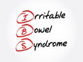 IBS - Irritable Bowel Syndrome, acronym health concept