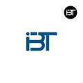 IBT Logo Letter Monogram Design Royalty Free Stock Photo