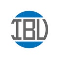 IBU letter logo design on white background. IBU creative initials circle logo concept. IBU letter design Royalty Free Stock Photo