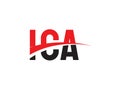 ICA Letter Initial Logo Design Vector Illustration Royalty Free Stock Photo