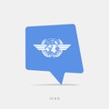 ICAO flag bubble chat icon