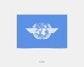 ICAO Rectangle flag icon with shadow
