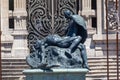 Icaro and Dedalo sculpture in front of the National Museum of Fine Arts in Santiago, Chile Royalty Free Stock Photo