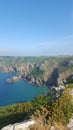 Icart View, South Coast Cliffs, St Martins, Guernsey Channel Islands Royalty Free Stock Photo