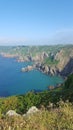 Icart View, South Coast Cliffs, St Martins, Guernsey Channel Islands Royalty Free Stock Photo