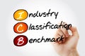 ICB - Industry Classification Benchmark acronym Royalty Free Stock Photo