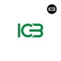 ICB Logo Letter Monogram Design Royalty Free Stock Photo