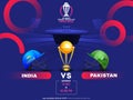 ICC Men\'s Cricket World Cup India 2023 Match Between India VS Pakistan with Golden Champions Trophy Cup