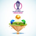 ICC Men\'s Cricket World Cup India 2023 Match Between India VS Pakistan with Golden Champions Trophy Cup