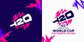 , ICC Mens T20 World Cup Cricket 2024 in the US and West Indies logo Royalty Free Stock Photo