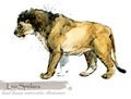 Ice Age wildlife. prehistoric period fauna. Leo Spelaea.