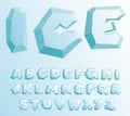 Ice alphabet Royalty Free Stock Photo