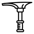 Ice axe pick icon, outline style Royalty Free Stock Photo