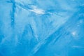 Ice background, blue frozen texture