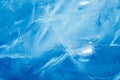 Ice background, blue frozen texture