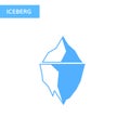 Ice berg icon. Iceberg logo