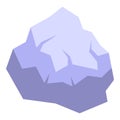 Ice berg mountain icon isometric vector. Ice pole