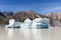 Ice Bergs Tasman Lake - New Zealand Royalty Free Stock Photo