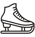 Ice blading Vector icon which can be easily modified or edit