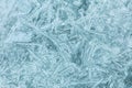 Ice block structure pattern, macro view Royalty Free Stock Photo