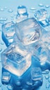Ice blocks perfect for chilling drinks on sweltering days Close up