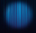 Ice-blue curtain