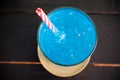 Ice blue drink Royalty Free Stock Photo