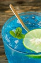 Ice blue drink Royalty Free Stock Photo